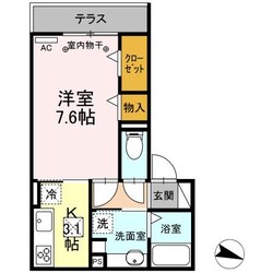 ＧＲＡＮＤ　Ｄ－ＲＯＯＭ上重原の物件間取画像